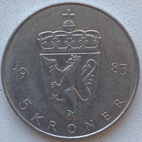Норвегия 5 крон 1983 г.