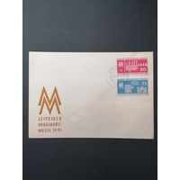 ГДР 1959 КПД с полной серией марок "Ярмарка в Лейпциге" (гашение) Mi.678-679 каталог 1.00 евро