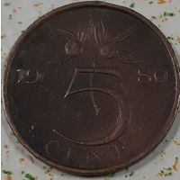 Нидерланды 5 центов, 1980