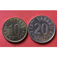 Эстония, 2 монеты