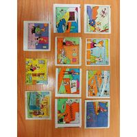 Вкладыши Bobby Rex Бобби Рекс Pib и NAT. 11 шт. Редкие. Доставка бесплатно.