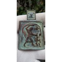 МЕДНОЛИТАЯ ИКОНА  НИКИТА БЕСОГОН  . Распродажа Коллекции !!! .Экспресс  Аукцион  с рубля без МПЦ и прочего  .Много лотов в продаже .