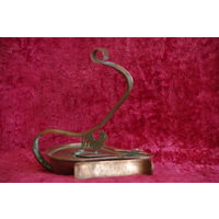 Лампадка медная  ( высота 15 см ;  18 см ;  длинна 15 см , ширина 10 см )