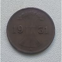 Германия 1 рейхспфенниг, 1931 А  7-6-57