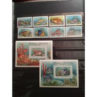 Антигуа и Барбуда. 1990 г. Рыбы.