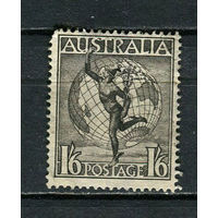 Австралия - 1948/1950 - Гермес и глобус 1/6Sh/P - [Mi.185] - 1 марка. Гашеная.  (Лот 14JR)-T3P19
