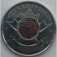 Канада 25 центов 2004 г. День Памяти