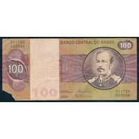 Бразилия 100 Крузейро 1970 год.