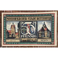 Нотгельд 50 пфеннигов 1921 год. Биттерфельд,. Веймарская республика