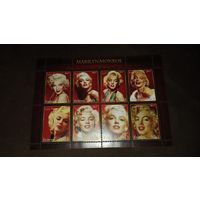 Серия блоков ДЕВУШКИ ИСКУССТВО КАРТИНЫ  MNH