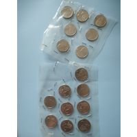 РОССИЯ Набор монет 16 шт. (2 рубля 2012), Бородино 200 лет