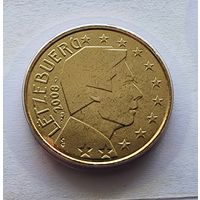 Люксембург 50 евроцентов, 2008 из официального набора BU
