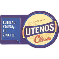 Подставку под пиво "Utenos" /Литва/. Вар.3.