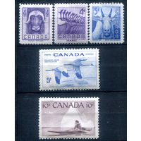 Канада - 1955г. - фауна, стандартный выпуск - 5 марок - полная серия, MH [Mi 298-302]. #3-WB-98-A-2
