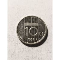 Нидерланды 10 центов 1992
