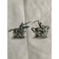 "Солдатики", фигурки красноармейцев-конников, СССР, ДЗИ, начало 80-х гг.