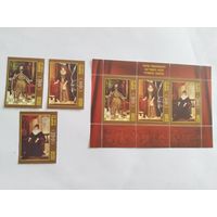 Беларусь 2007  3 м+бл. картины Нац.музея РБ.