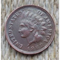 США 1 цент 1888 года. Индеец. Предложи свою цену или обмен!
