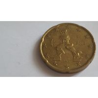 Италия 2002 20 евроцентов