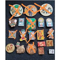 Значки детские. Сказки, мультфильмы. Цена за один. (Б-1/Б-2)