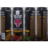 Банка от энергетика EZO WOLF Тропические Фрукты 2023.09.09 450мл язычок черный (moz49