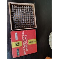 Винтажные телефонные лампы, 100шт.не использовались.