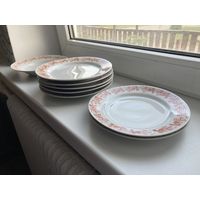Ласхальная распродажа ! Набор тарелок MADE IN D.P.R.K. БУ (8шт одним лотом)
