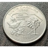 США  1/4  доллара, 2000 Квотер штата Южная Каролина  D    ( 1-3-4 )