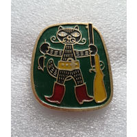 Кот в Сапогах. Детский Значок. Мультфильмы. Сказки. Большой эффектный значок #0682-UP18