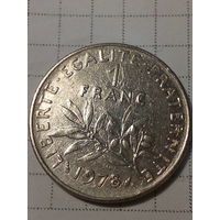 1 франк Франция 1978 год