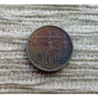 Werty71 Чехословакия 10 геллеров 1923
