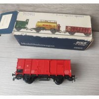 Вагон 2-х осный крытый красный ГДР ПИКО DDR PIKO б/у 1/87 HO
