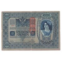 Немецкая Австрия 1000 крон 1902 г. (Выпуск 1919 г.)