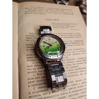 Часы Восток "Амфибия", корпус сталь СССР, на ходу с рубля