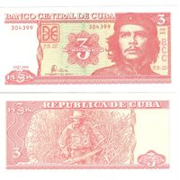 Куба 3 песо образца 2004 года UNC p127a