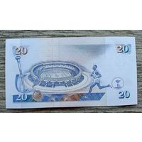 Werty71 Кения 20 шиллингов 1996 UNC банкнота