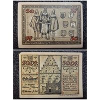 Нотгельд 50 пфеннигов 1921 г. Германия Grhultorf (1202.1-2/4)