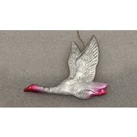 Елочная игрушка Лебедь картонаж