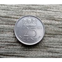 Werty71 Нидерланды 25 центов 1961 Рыба