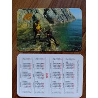 Карманный календарик. Страхование.1991 год