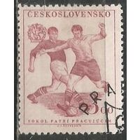 Чехословакия. Футбол. 1951г. Mi#673.