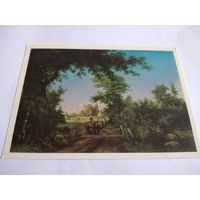 Открытка 1986г. И. Шишкин. Вид в окрестностях Петербурга.
