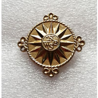 Морской компас. Детский значок #0684-UP18