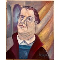 Акулов В.И "Мартин Лютер", 2010г. Холст, масло. Размер 40,5х50,5 см.