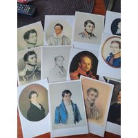 Открытки Художники. 120 штук. Из разных наборов. /Д