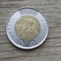 Werty71 Канада 2 доллара 2022 г 50 лет хоккейной серии СССР - Канада