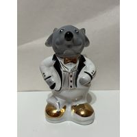 Статуэтка фарфоровая с позолотой "Крыса" (Мышь. МЫШОНОК.) ДФЗ АУКЦИОН не с рубля без МПЦ.