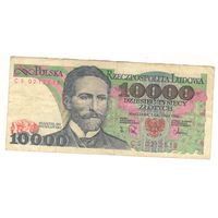 Польша, 10000 злотых, 1988г, серия CS
