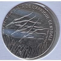 Центральная Африка 100 франков 1996 г. В холдере