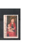 США-1967, (Мих.937),  *   , Рождество, Живопись (одиночка)